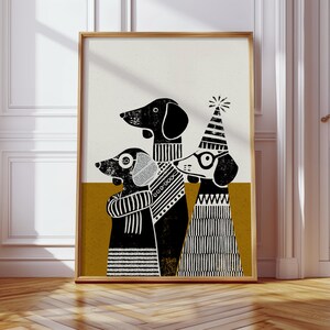 Dackel Poster, lustiger Dackel Print, perfektes Geschenk für Hundeliebhaber