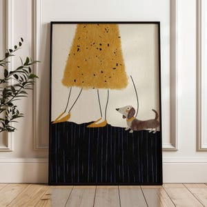 Dachshund Print, Dog Mom, Dachshund Illustration