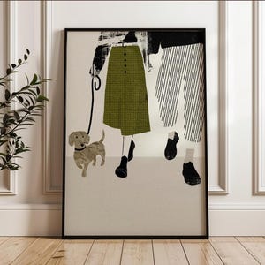 Dachshund Couple Art Print: Dog Mom Gift, Valentine's Day