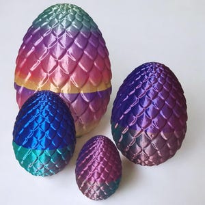 Drachenschuppenei, Osterei, Mystery Egg, 3D Druck, Dekoration, Geschenk, Aufbewahrung, aufschraubbar, Art.130