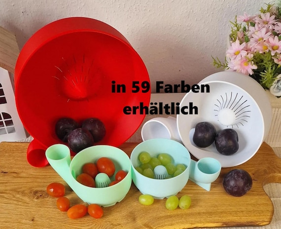 Obst und Gemüse Waschsieb, für kleines Obst und Gemüse, 3 verschiedene Größen, perfekter Küchenhelfer, 3D Druck, Geschenk, Farbwahl, Art.131