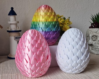 Dinosaurusei, paasei, mysterie-ei, 3D-geprint, decoratie, cadeau, opbergdoos, schroefsluiting, Art. 129