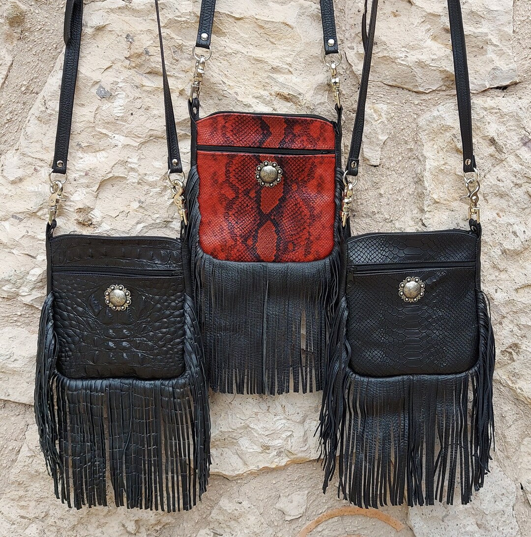 Studs 2way Western Fringe Bag main image 1