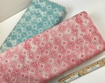 Delicate Damask 2 Colors: Pink or Gray,  100% Cotton Fabric ~ Love Letters Collection by Diane Kappa for Michael Miller Fabrics
