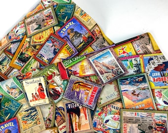 Vintage Travel Books, 100% Quilting Cotton Fabric ~ Vintage Voyage Collection by Aimee Stewart for Robert Kaufman