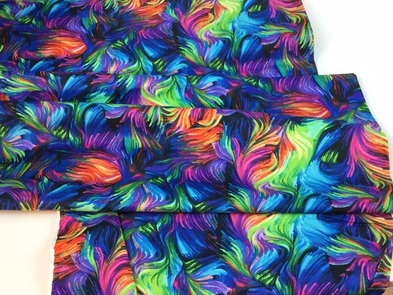 Rainbow Sparks Bright Fabric Timeless Treasures Fabrics Etsy
