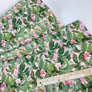 Leaf Stacks Pink 100% Quilting Cotton Fabric ~ Pretty in Pink Collection by Aimee Stewart for Michael Miller Fabrics