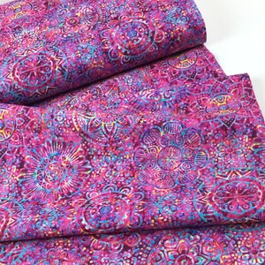 Mandalas Magenta or Stone Fabrics Zanzibar Collection from Dan Morris for QT Fabrics, 100% Quilting Cotton Fabric image 2