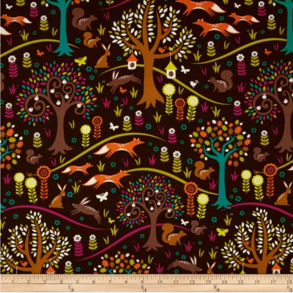 Foxtrot Jewel  Fabric ~  Norwegian Woods Collection for Michael Miller Fabrics, 100% Quilting Cotton
