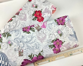 Paris Skies Peony or Shell Fabrics ~ La Parisienne Collection from Michael Miller Fabrics, 100% Quilting Cotton