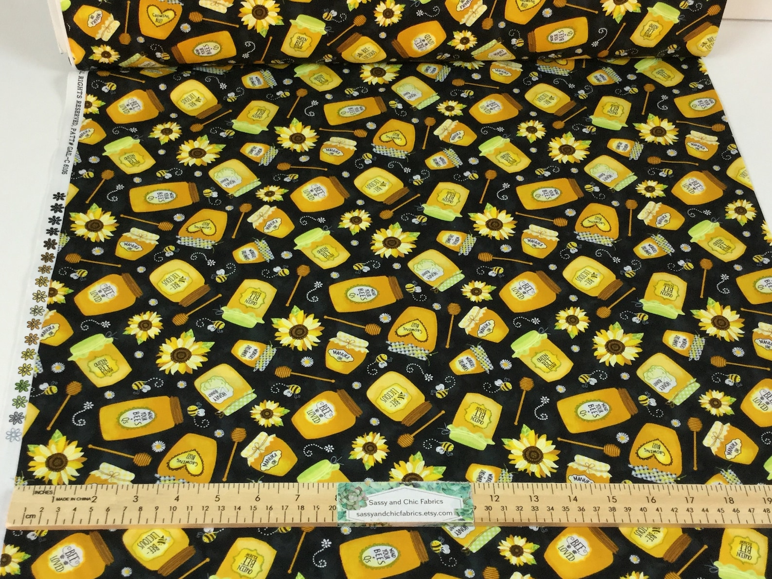 Beeloved Jars of Honey Black Color Timeless Treasures Etsy