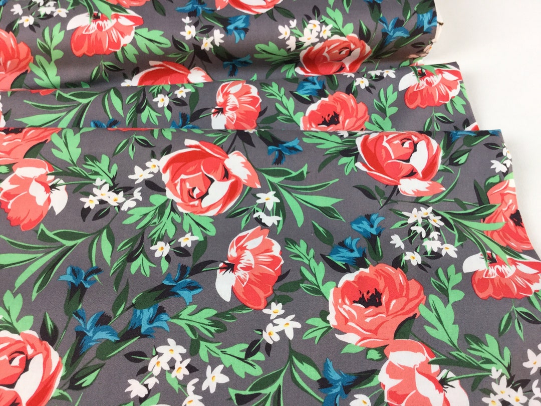 Bed of Roses Pearl Color Michael Miller Bed of Roses Etsy