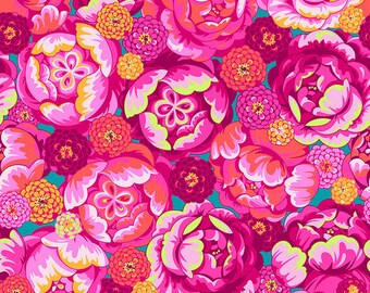 Bourgeois Bloom Magenta Fabric ~ Belle Epoque Collection by Stacy Peterson for Free Spirit Fabrics, 100% Quilting Cotton