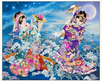 Geiko - PANEL Cream 36 Inches by Haruyo Morita From Elizabeth's