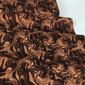 Chocolate Frosting Chocolate Fabric ~ Chocolate Lover Collection by Gail Cadden for Timeless Treasures Fabrics, 100% Quilting Cotton