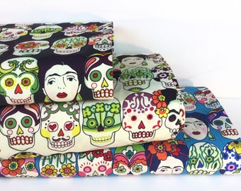 Gotas de Amor 3 Colors: Natural/ Dark Purple/ Royal 100% Quilting Cotton Fabric ~ Folklorico Collection from Alexander Henry