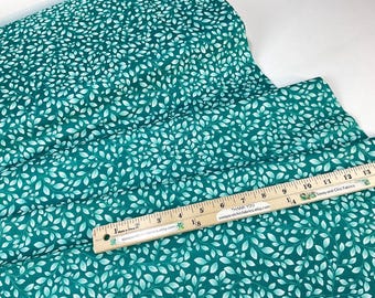 Mint Flora, 100% Lightweight Cotton Fabric ~ Feathers and Flora Collection from Robert Kaufman