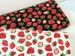 Strawberry Festival Blue/ Black/ White Fabric ~ Strawberry Fields Forever Collection for Benartex Fabrics, 100% Quilt Cotton 