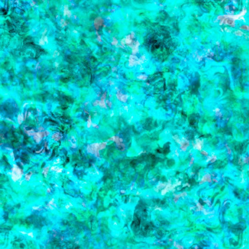 May include: Abstract digital art with a swirling pattern in shades of teal, turquoise, and hints of gray. The design has a marbled effect, creating a fluid and dynamic visual texture. The artwork is a seamless pattern, suitable for various applications.