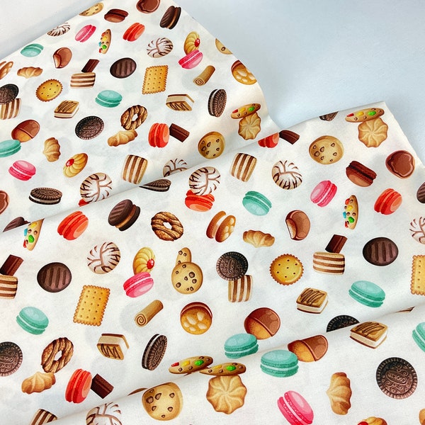 Cookies'n Cream Fabric ~ Sweet Tooth Collection from Robert Kaufman, 100% Cotton Fabric