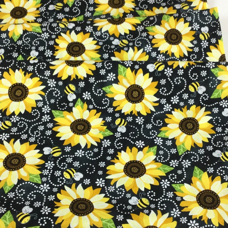 Sunflower Fabric - Etsy