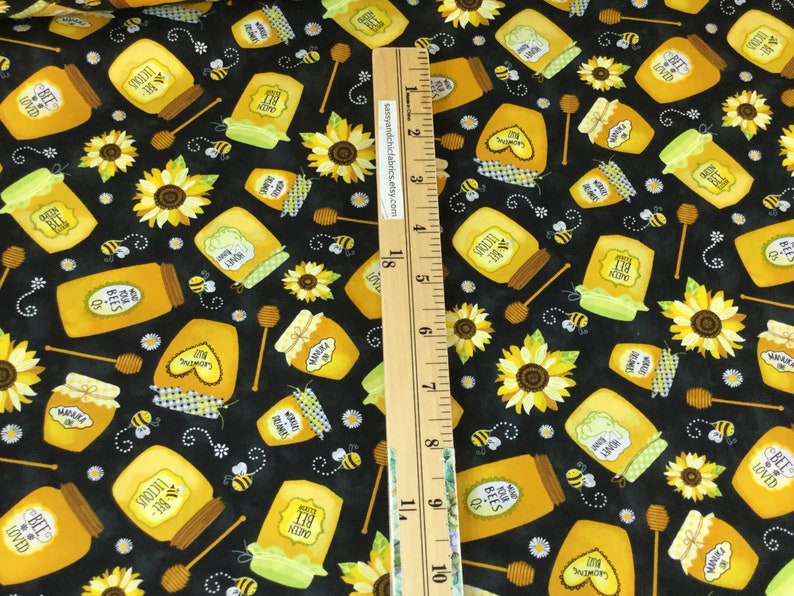 Beeloved Jars of Honey Black Color Timeless Treasures Etsy