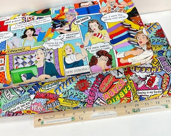 Stay Calm, Sew On 100% Quilting Cotton Fabrics~ Sew Strong Collection from Timeless Treasures
