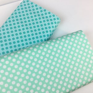 Ta Dot Sea Blue or Seafoam Fabrics ~ Ta Dot Collection from Michael Miller Fabrics, 100% Quilting Cotton Fabric
