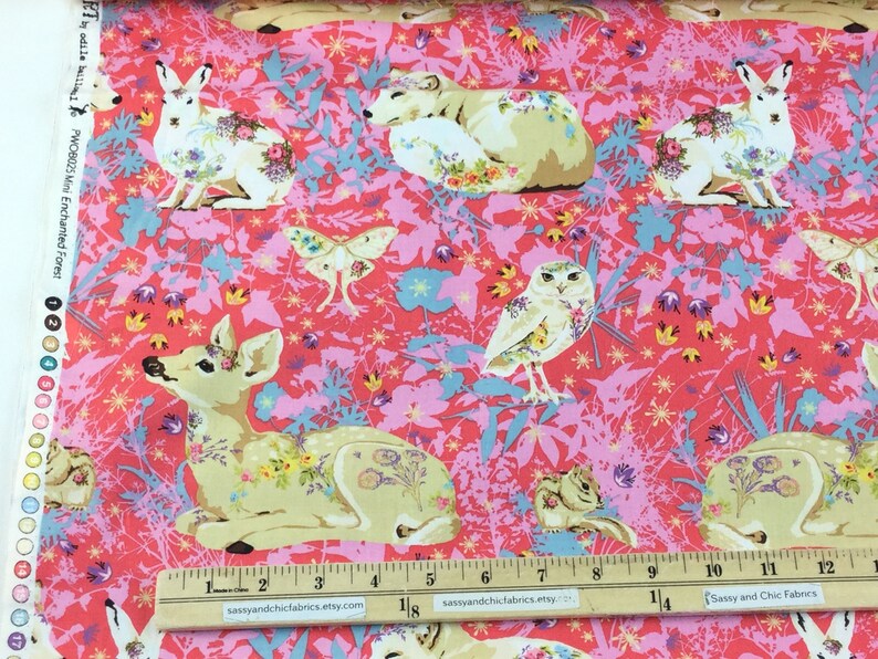 Mini Enchanted Forest Rose Fabric Land Art Collection by Etsy