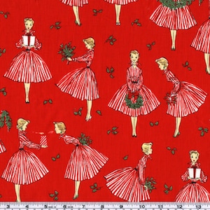 Holiday Hostess Red Fabric ~ from Michael Miller Fabrics, 100% Quilting Cotton