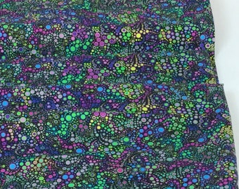 New*MARDI GRAS Color ~ Digital Print All Over ~ Effervescence Mod Bubbles by Amelia Caruso for Robert Kaufman