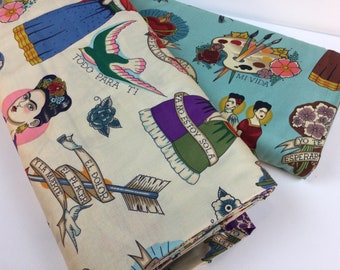 Todo Para Ti Tea or Turquoise Color Fabric ~  Nicole's Prints Collection for Alexander Henry, 100% Quilting Cotton Fabric