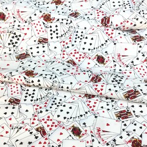 Fun Playing Cards White Fabric Show Me the Money Collection for Timeless Treasures Collection, 100% Quilting Cotton image 6