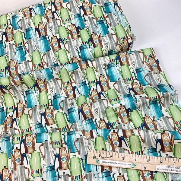 Michael Miller Coffee Fabric - Etsy