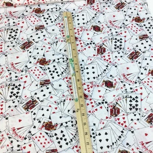 Fun Playing Cards White Fabric Show Me the Money Collection for Timeless Treasures Collection, 100% Quilting Cotton image 7