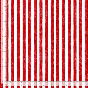 Flag Stripe Red on White Background, 100% Cotton Fabric ~ Stars and Stripes Collection from Timeless Treasures Fabrics