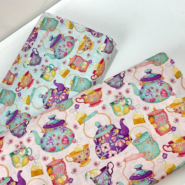 Teapot Fabric Etsy