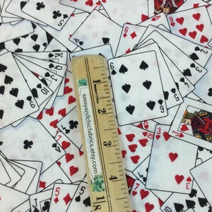 Fun Playing Cards White Fabric Show Me the Money Collection for Timeless Treasures Collection, 100% Quilting Cotton image 5