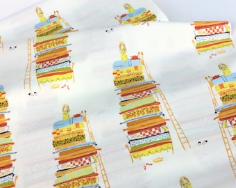 Princess and the Pea Yellow Fabric ~ from Heather Ross 20th Anniversary Collection for Windham Fabrics, 100% Quilting Cotton Fabrics