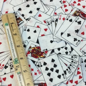 Fun Playing Cards White Fabric Show Me the Money Collection for Timeless Treasures Collection, 100% Quilting Cotton image 10