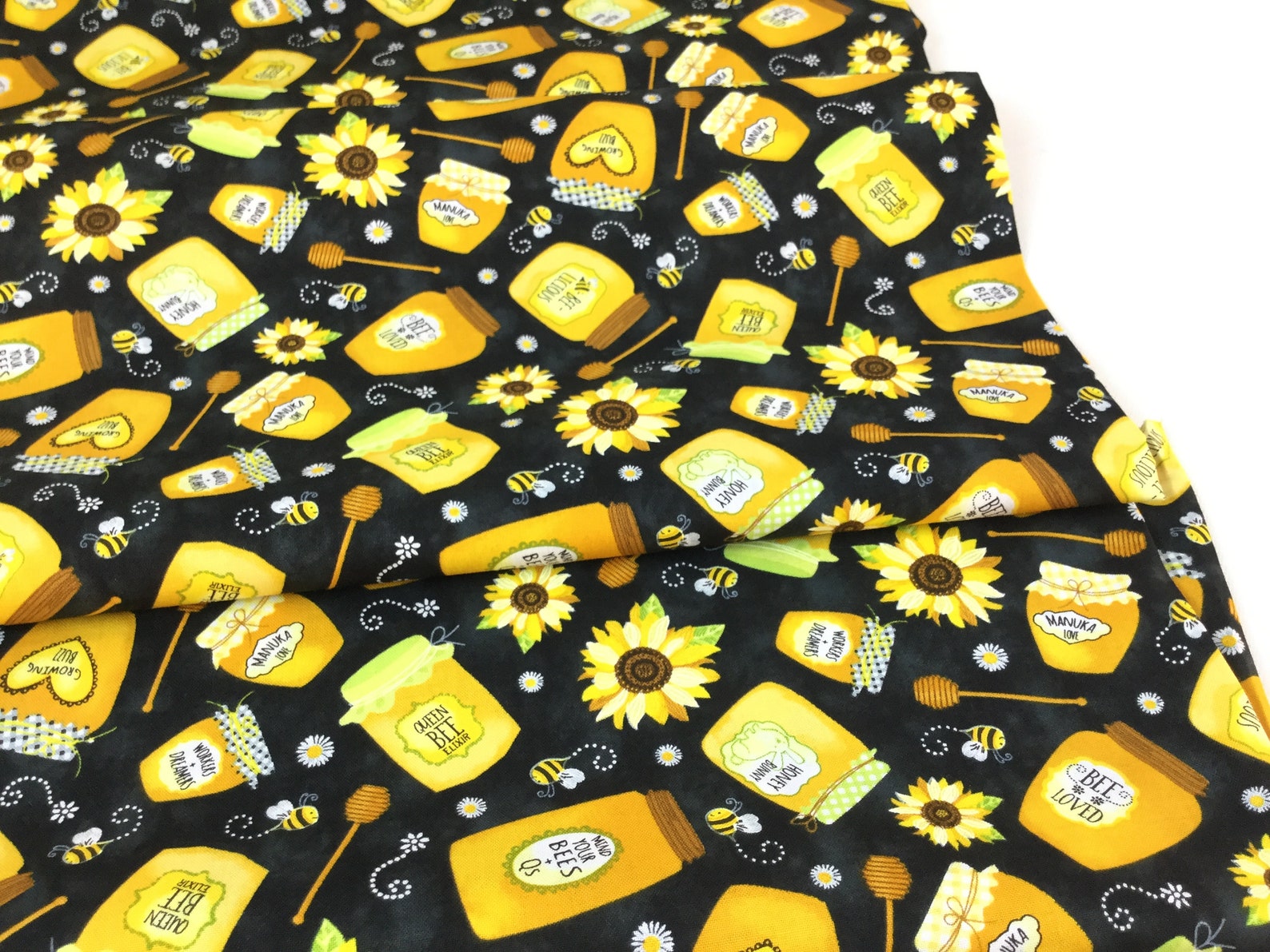 Beeloved Jars of Honey Black Color Timeless Treasures Etsy