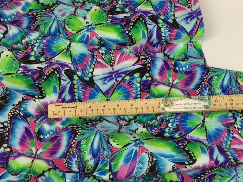 Nature Studies Butterflies Jewel Fabric Robert Kaufman Etsy