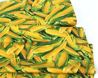 Corn Yellow Fabric ~ Food Festival Collection designed by Elizabeth's Studio, 100%  Quilting Cotton Fabric