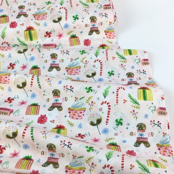 Holiday Sweets Multi Fabric ~ Love at Frost Sight Collection by August Wren for Dear Stella Design, 100% Quilting Cotton