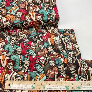 Selfie Zombies, 100% Cotton Quilting Fabric ~ Wicked Willow Collection from Timeless Treasures Fabrics