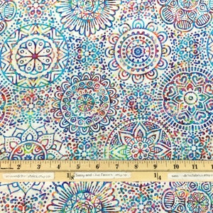 Mandalas Magenta or Stone Fabrics Zanzibar Collection from Dan Morris for QT Fabrics, 100% Quilting Cotton Fabric image 3