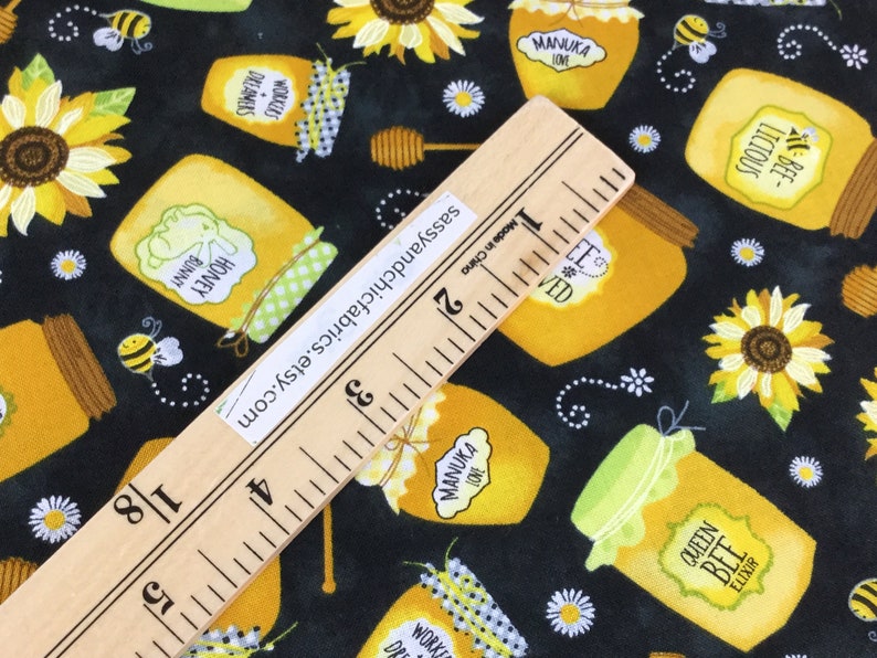 Beeloved Jars of Honey Black Color Timeless Treasures Etsy