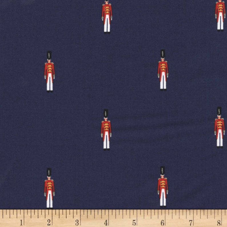 Nutcracker Mini Overture Navy Michael Miller Fabric FQ More 100/%Cotton