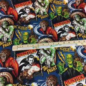 Retro Movie Horror Posters Midnight Fabric Pleasures and - Etsy