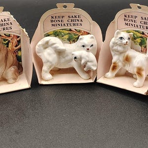 Brinns Bone China Taiwan Keep Sake Katzenminiaturen im Originalkarton
